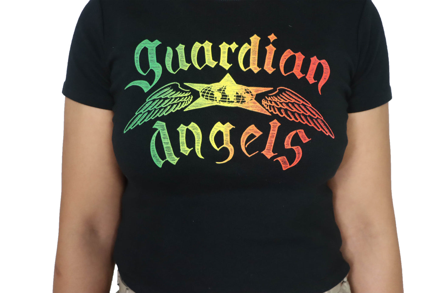 Barriers Angel Baby Tee Black - Hesperia