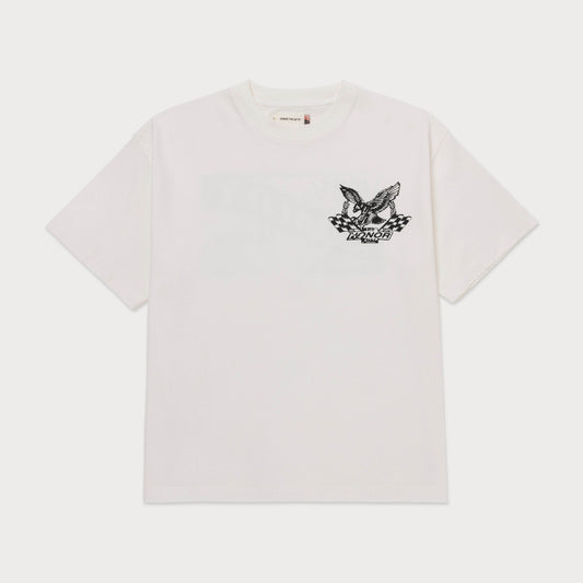 Honor The Gift Motor Oil Tee In White - Hesperia