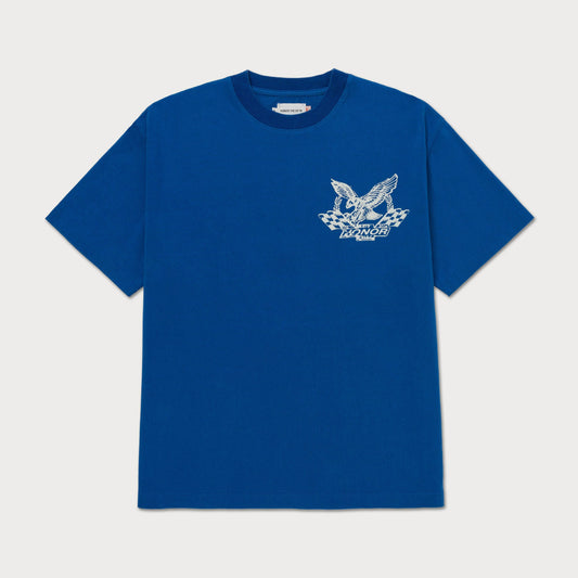 Honor The Gift Motor Oil Tee In Navy - Hesperia