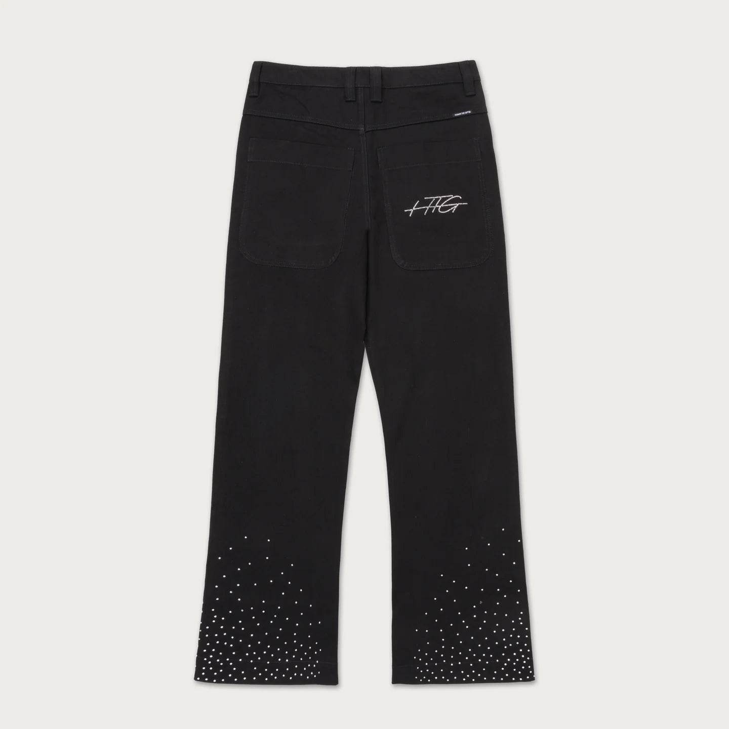 Honor The Gift Rhinestone Denim In Black - Hesperia