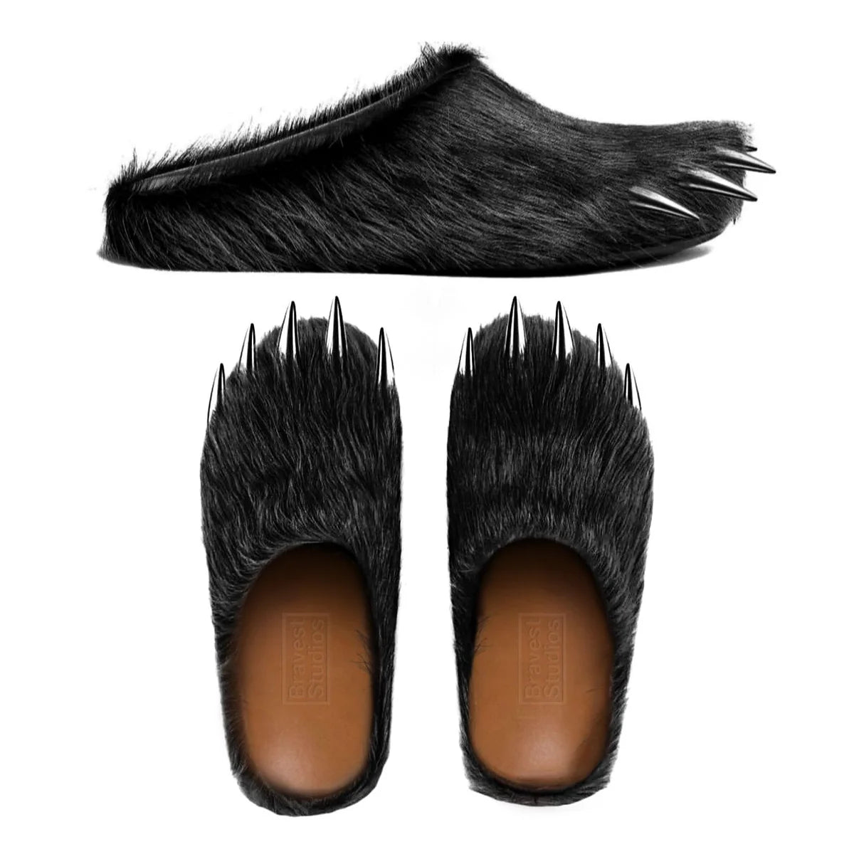 Bravest Studio Bear Claw Mules Black – Hesperia