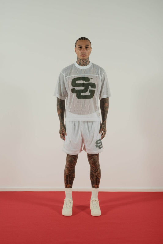 Summer Games SG24 Mesh Top in White - Hesperia