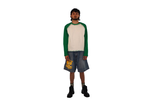Sicko Raglan Tee in Green - Hesperia