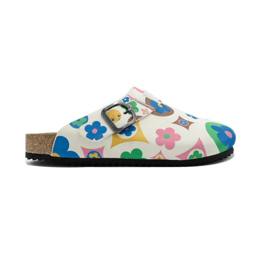 Bravest Studios Suede Paisley Clogs In Multicolor Flower