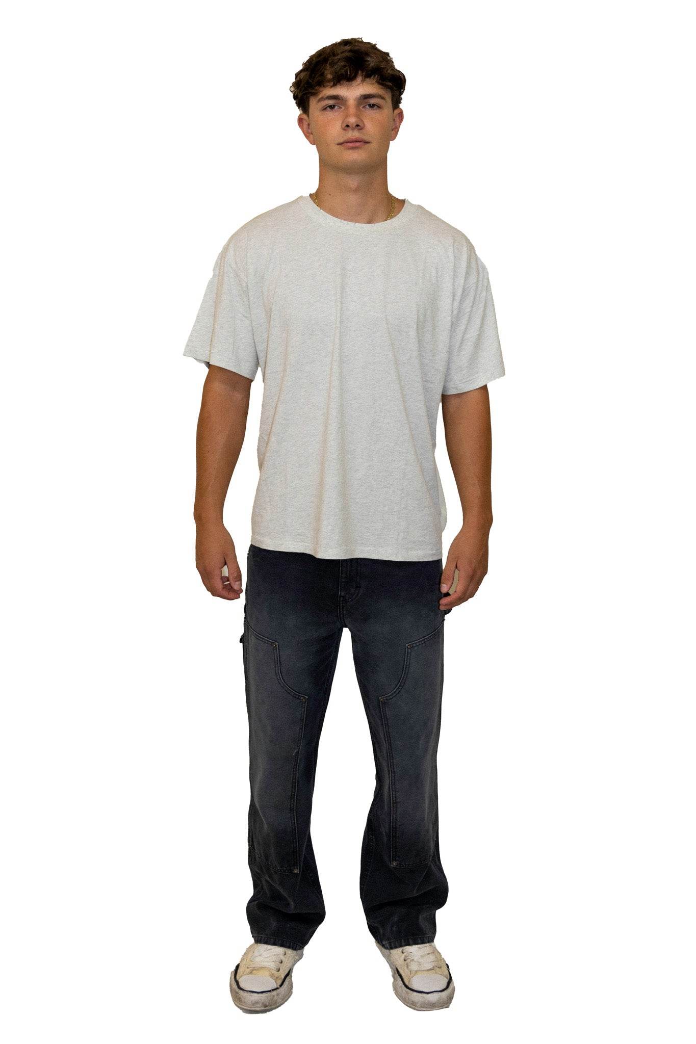 Elwood Oversized Core Tee Vintage Ash Grey - Hesperia