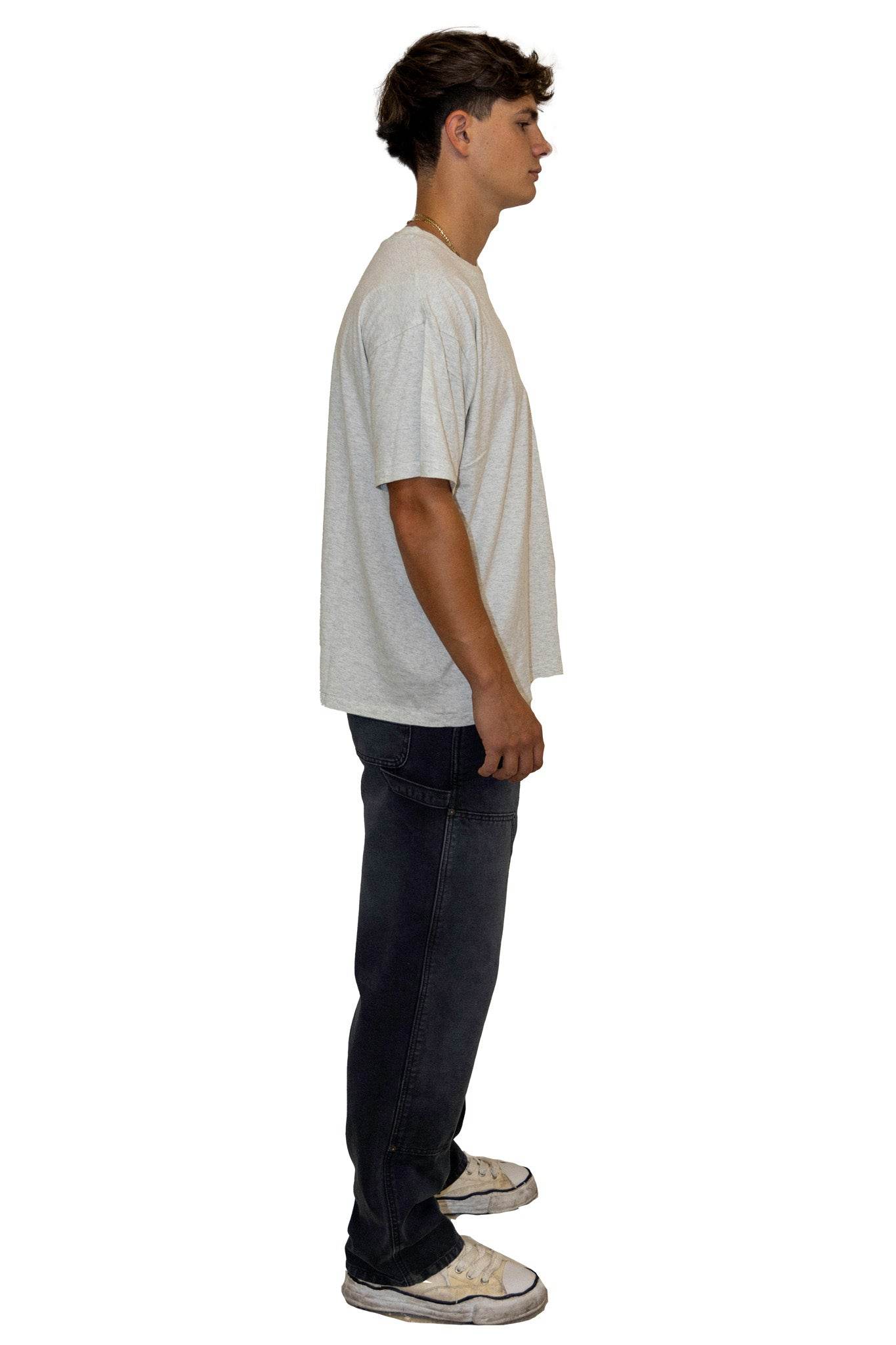 Elwood Oversized Core Tee Vintage Ash Grey - Hesperia