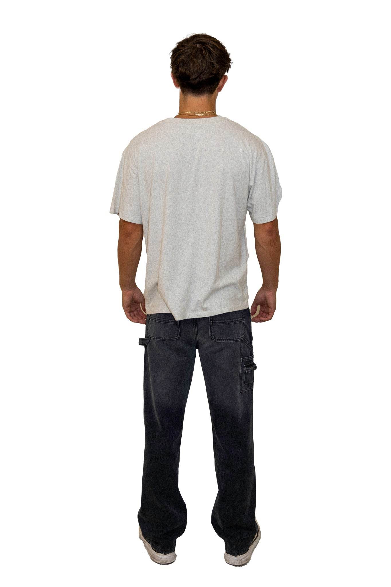 Elwood Oversized Core Tee Vintage Ash Grey - Hesperia