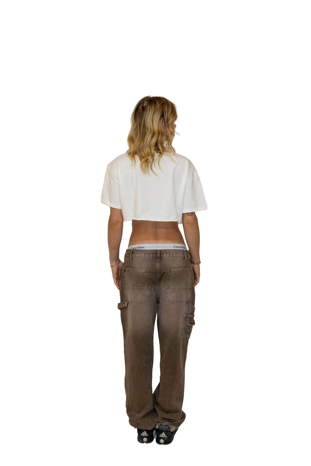 Elwood Oversized Baby Core Tee In White - Hesperia