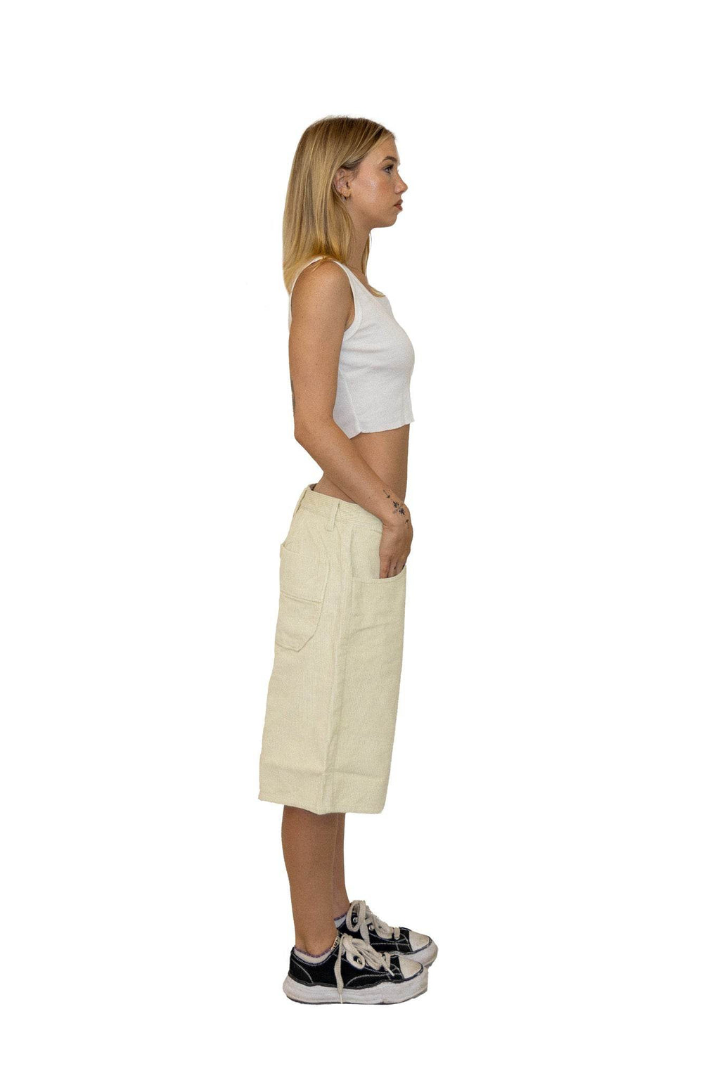 Elwood Malibu Tank In Vintage White - Hesperia