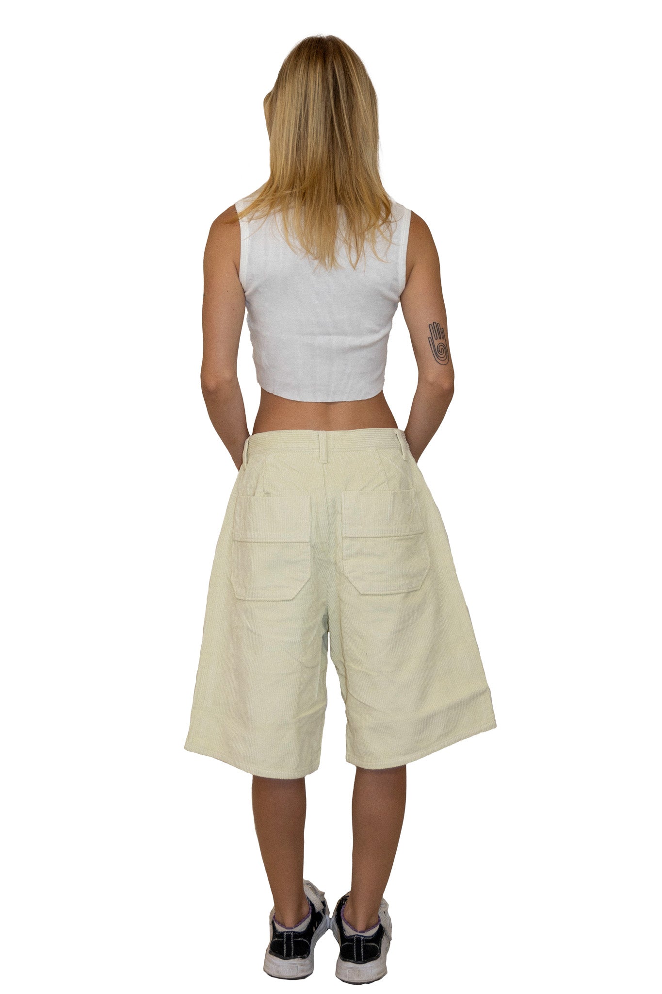 Elwood Baggy Corduroy Shorts In Onion