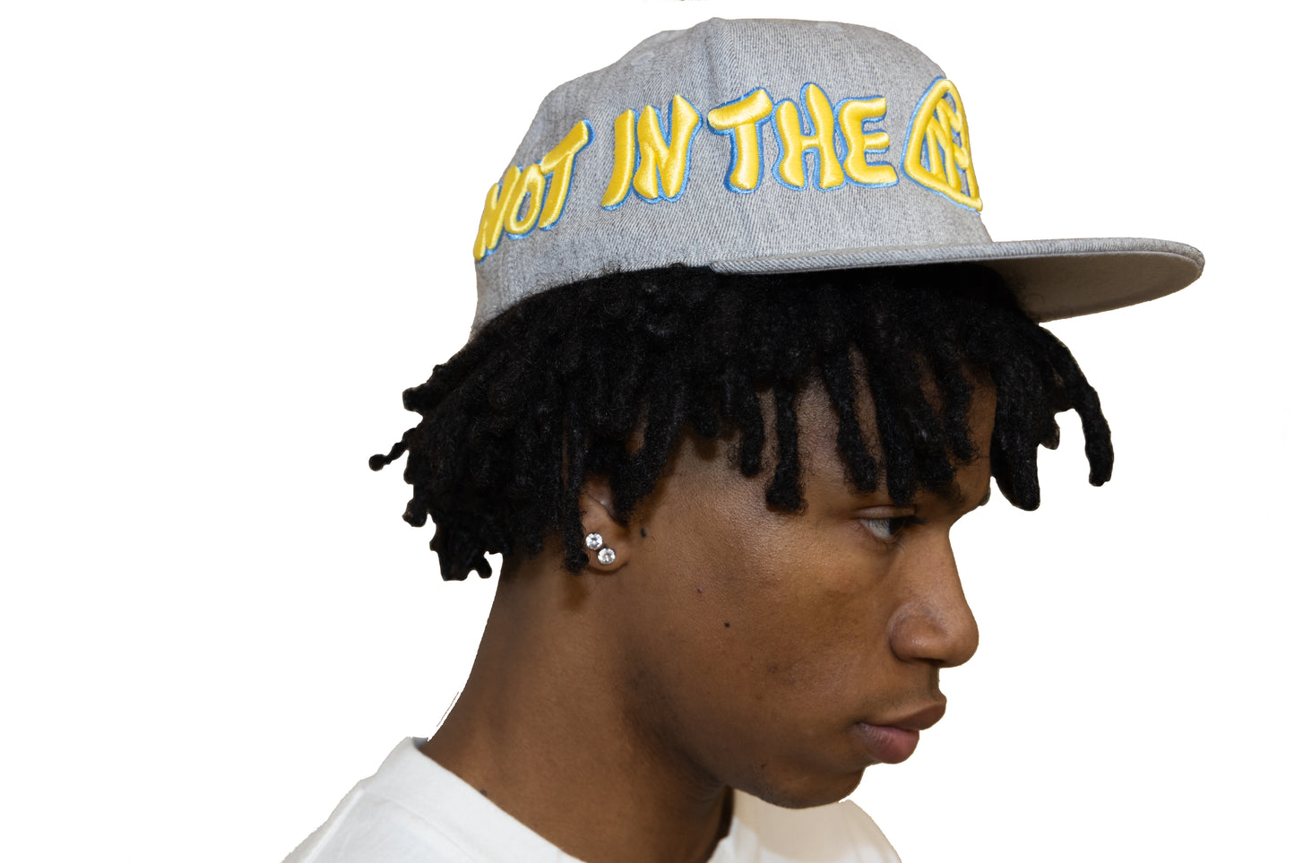 Mood Swings Fitted Hat In Heather Grey