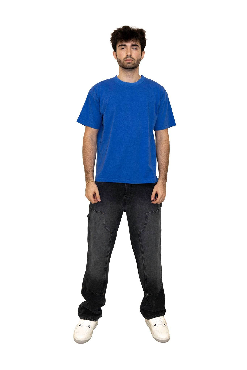 Elwood Oversized Core Tee in Cobalt - Hesperia