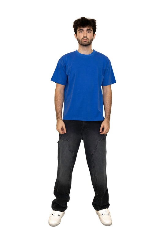 Elwood Oversized Core Tee in Cobalt