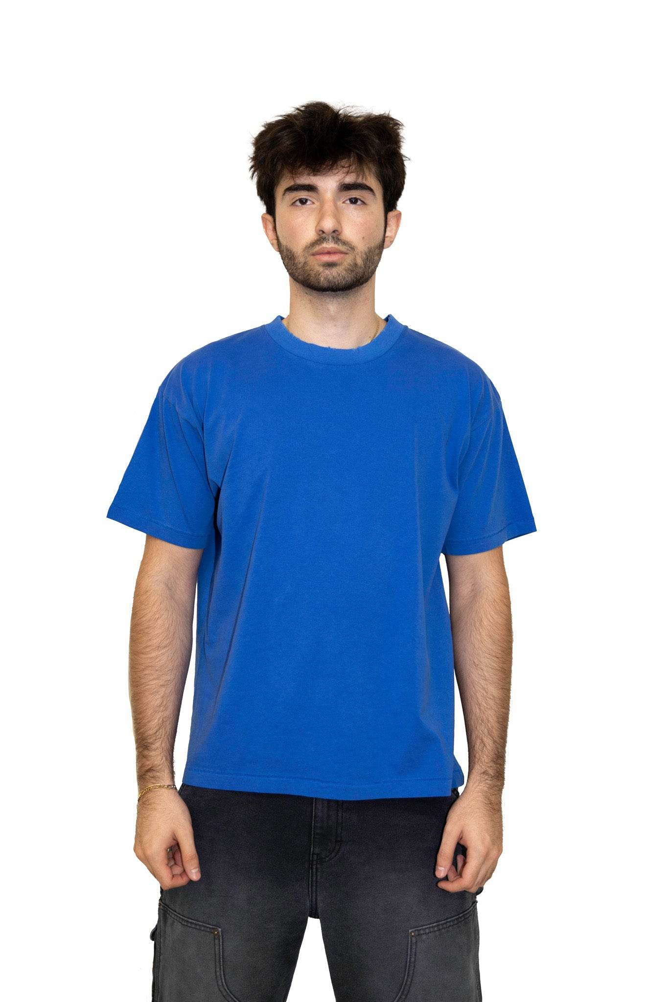 Elwood Oversized Core Tee in Cobalt - Hesperia