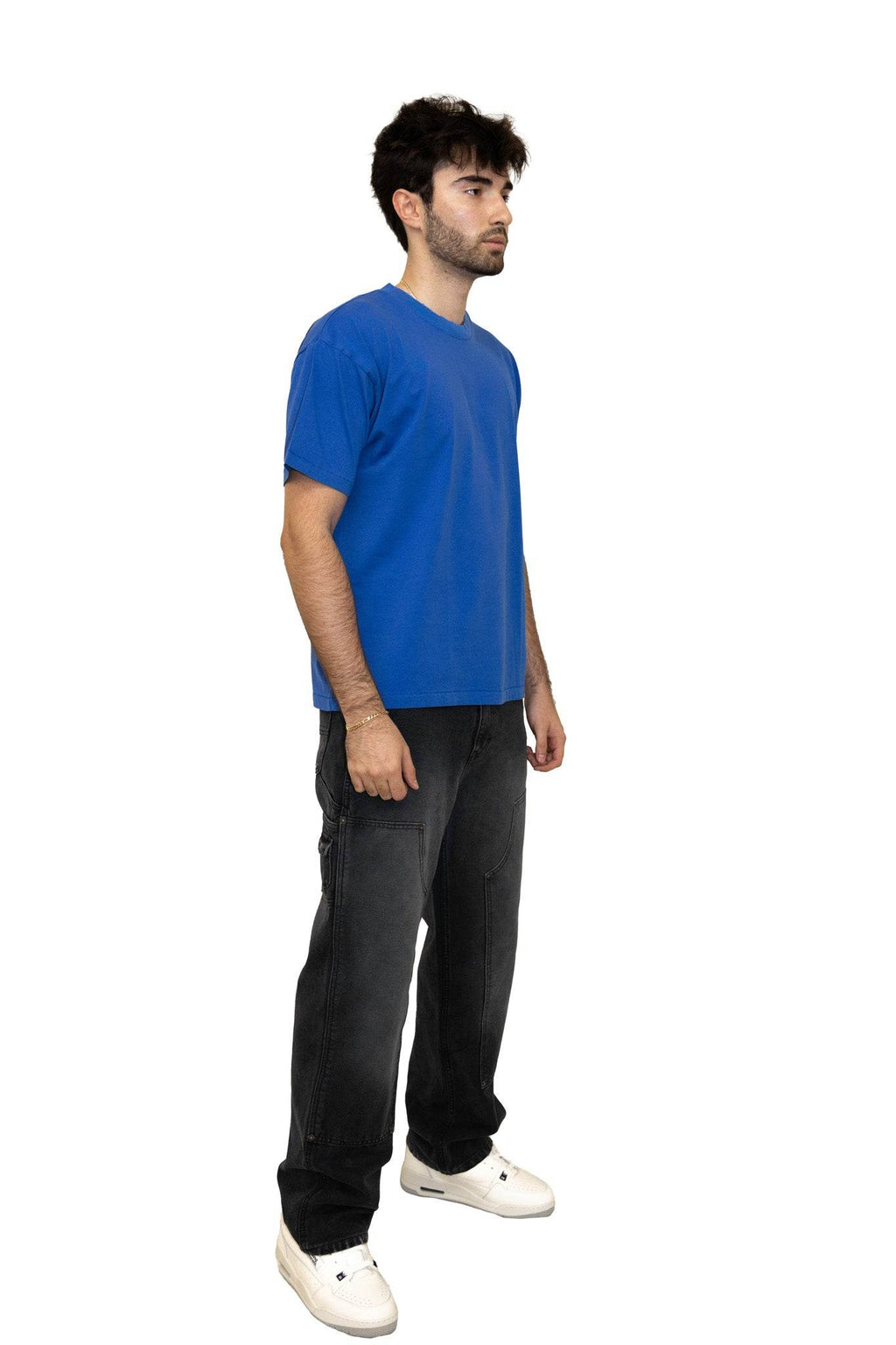 Elwood Oversized Core Tee in Cobalt - Hesperia