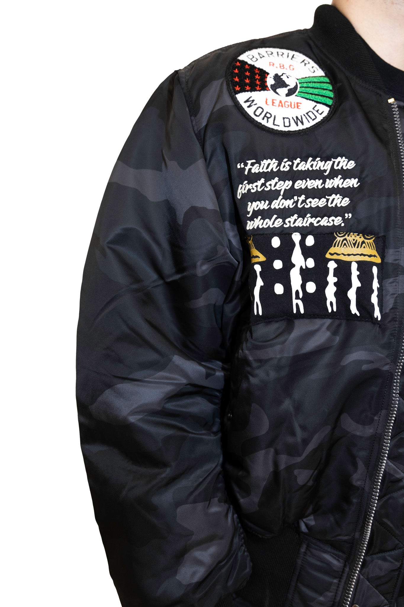 Barriers Patchwork Bomber Jacket 2