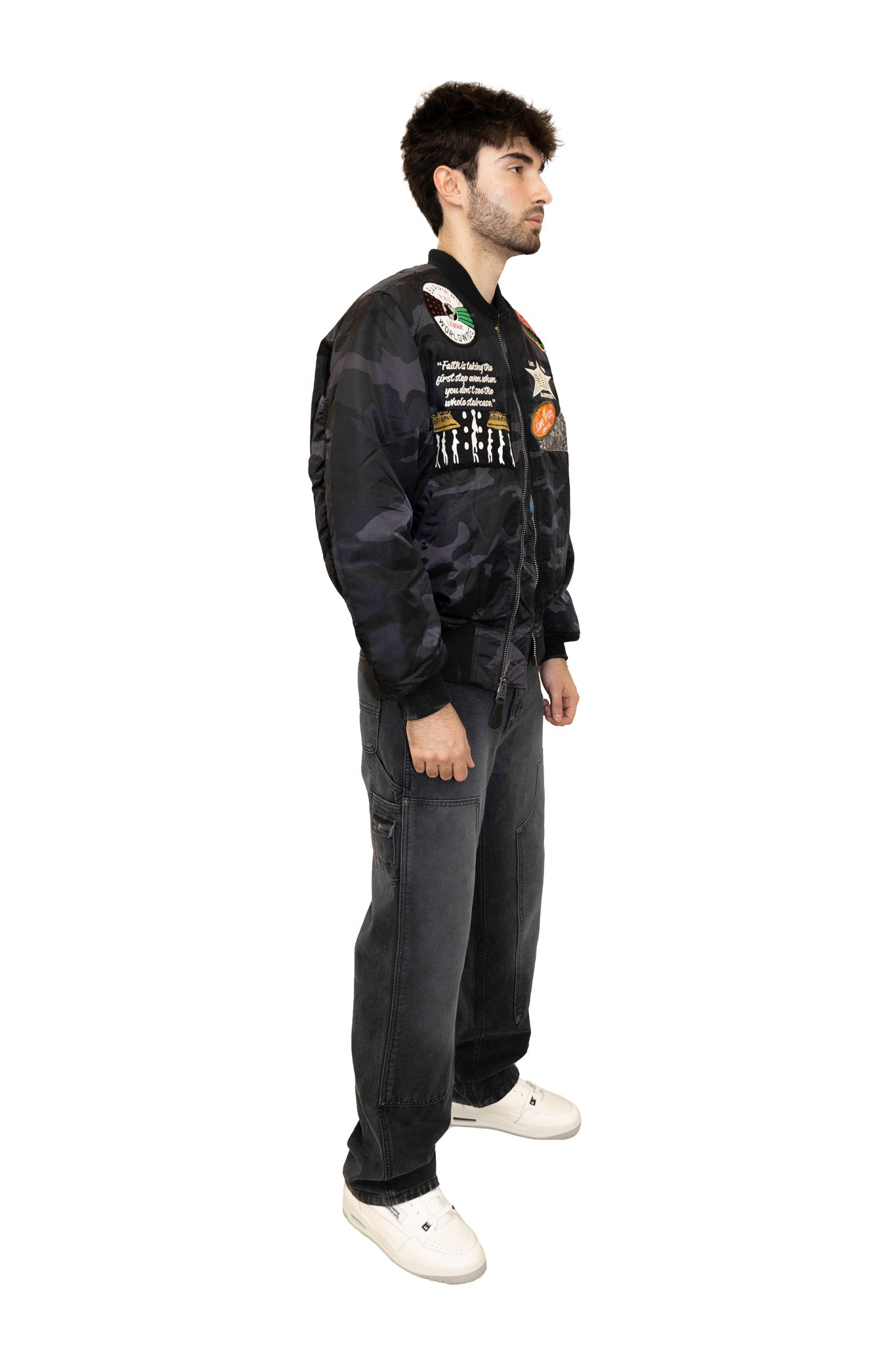 Barriers Patchwork Bomber Jacket 2