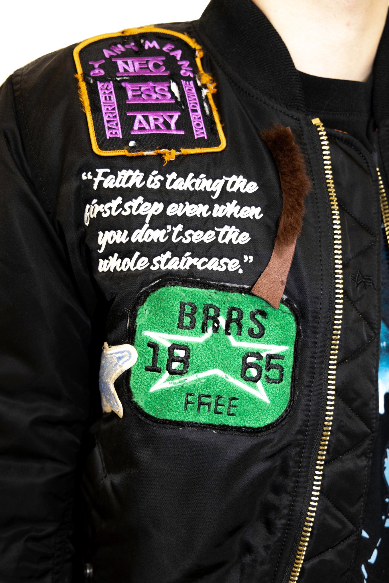 Barrriers Patchwork Bomber Jacket 1