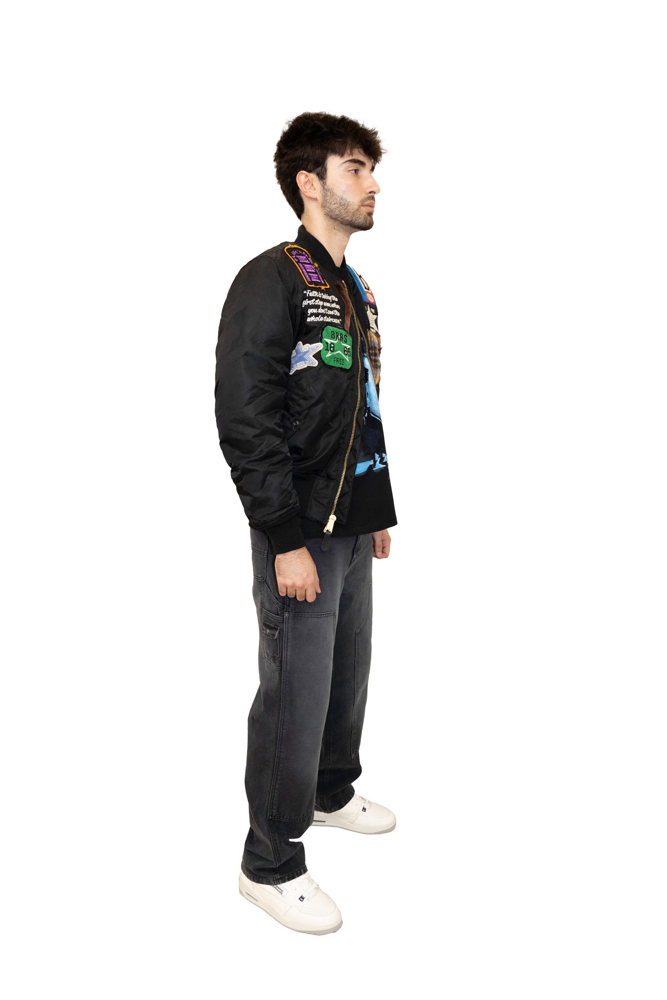 Barrriers Patchwork Bomber Jacket 1