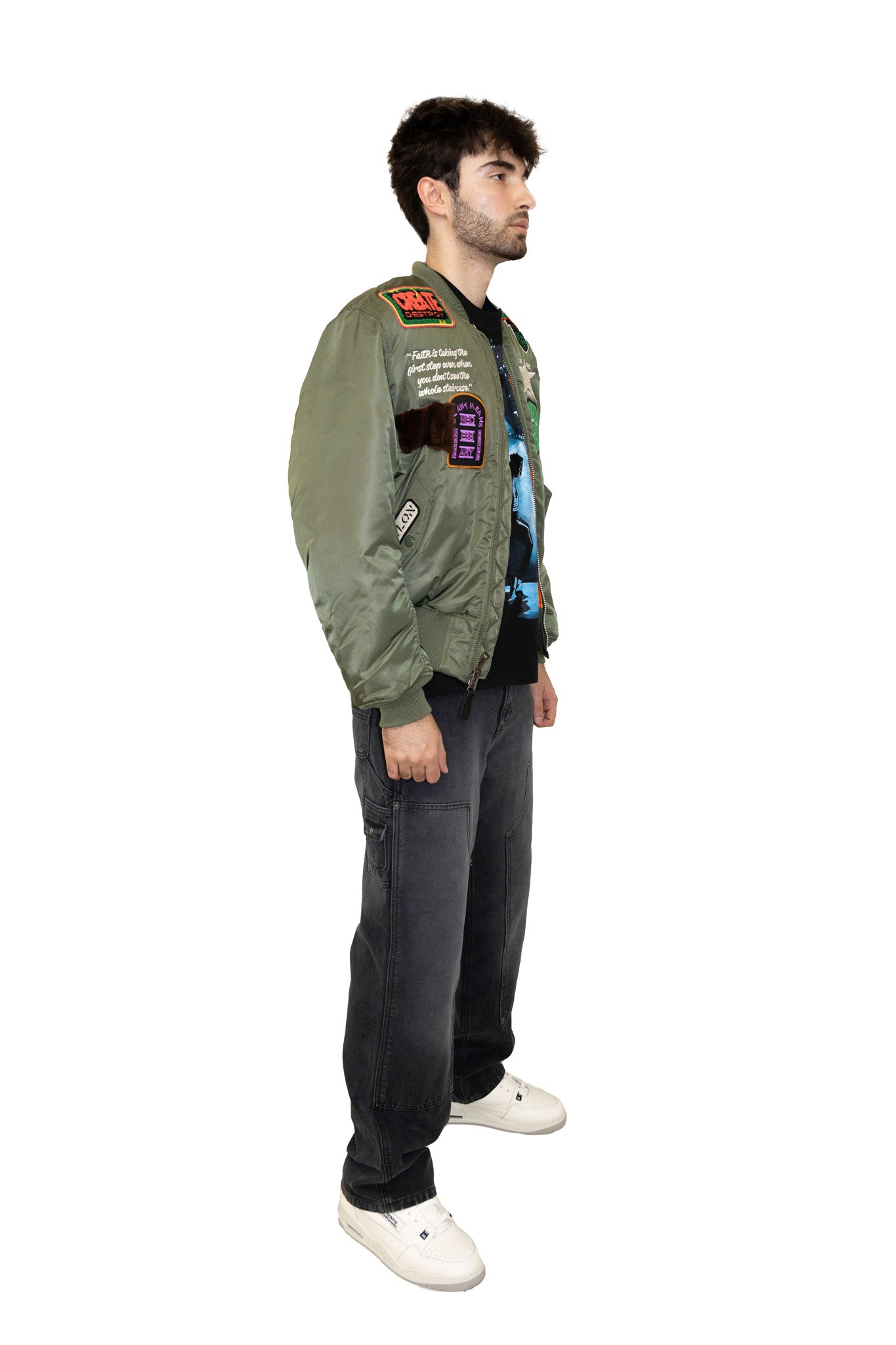 Barriers Patchwork Bomber Jacket 3