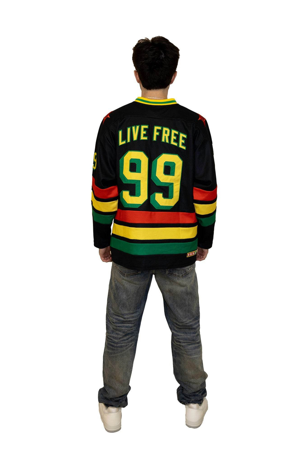 Barriers Hockey Jersey Black/Red/Yellow - Hesperia