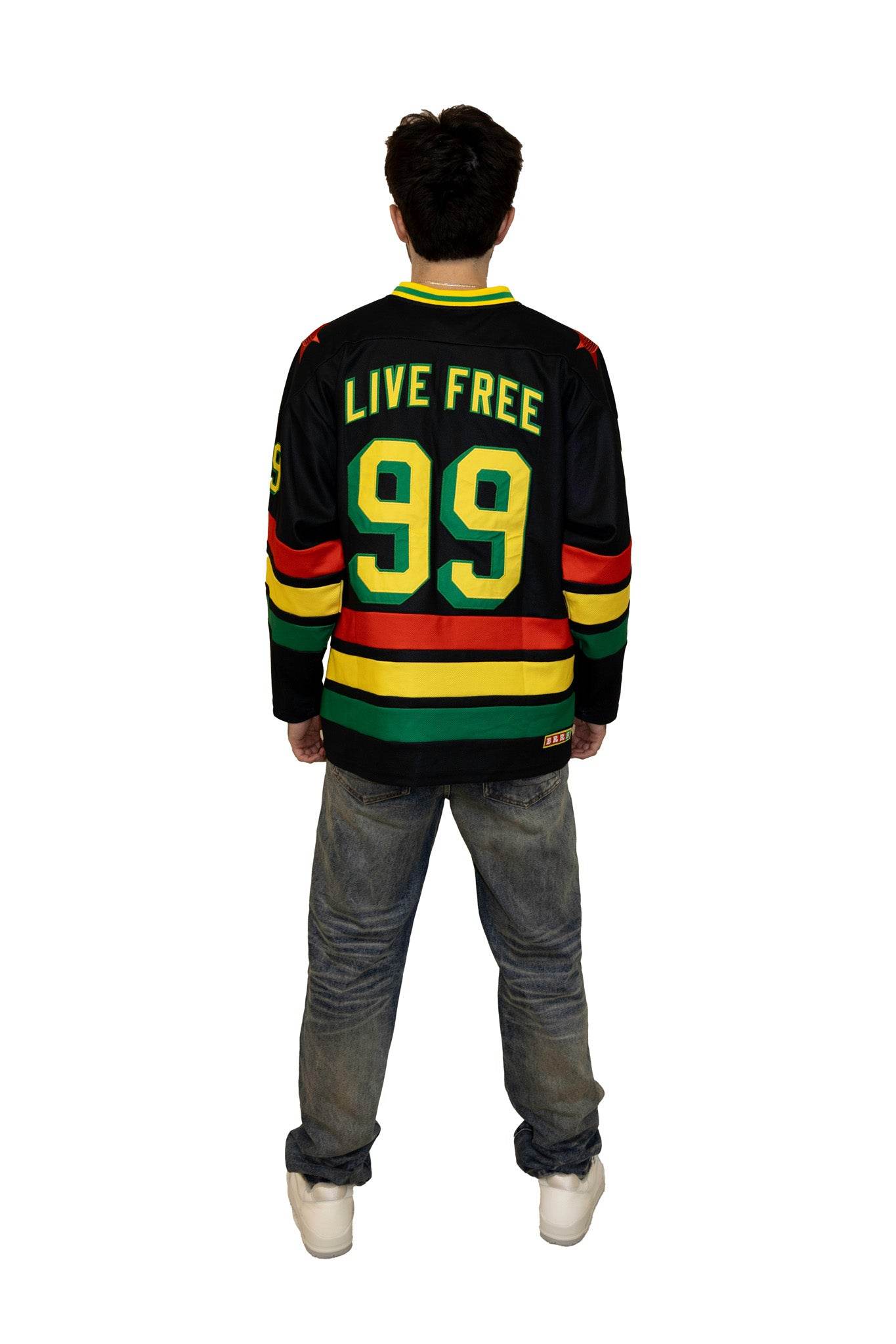 Barriers Hockey Jersey Black/Red/Yellow - Hesperia