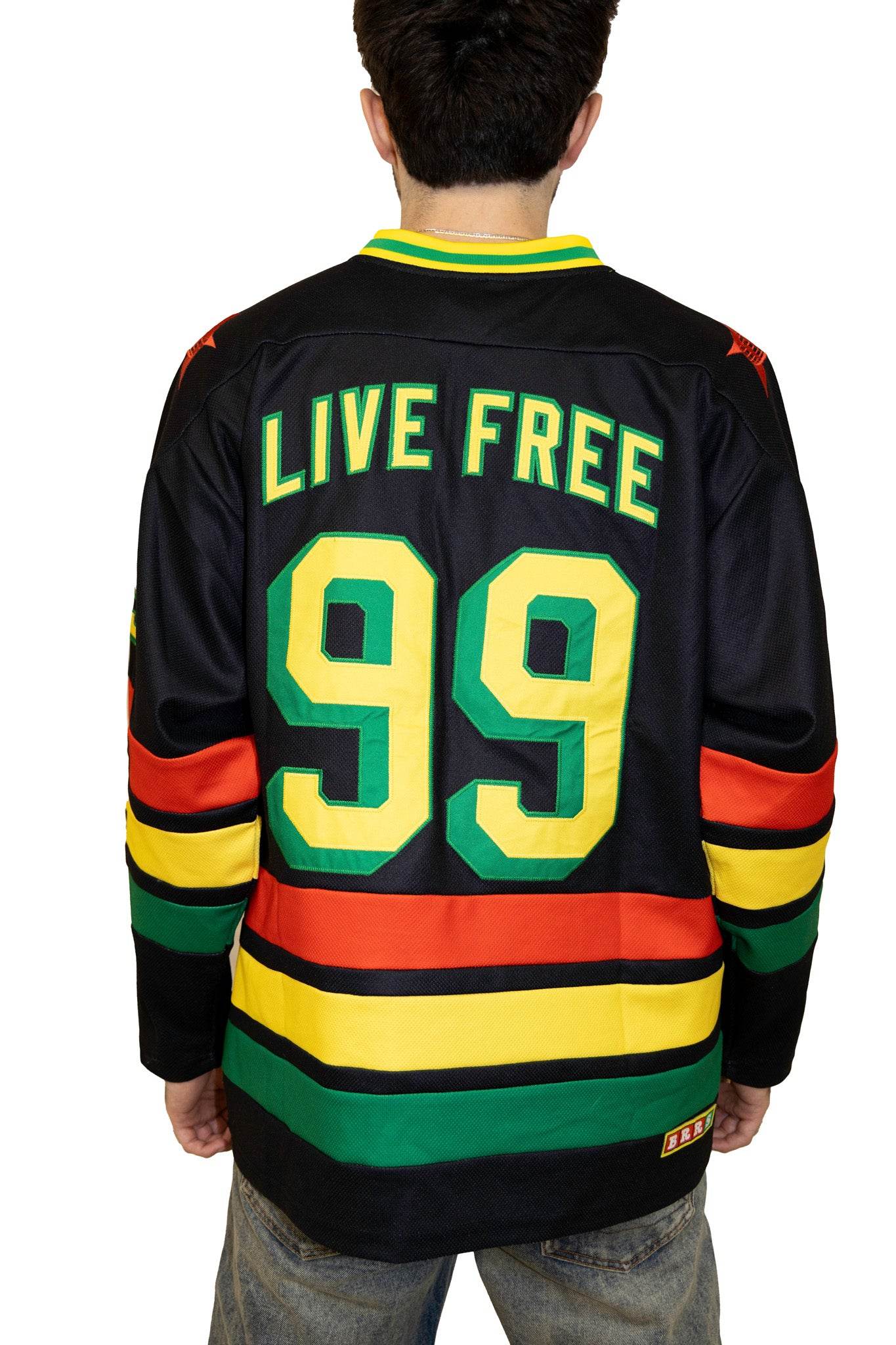 Barriers Hockey Jersey Black/Red/Yellow - Hesperia