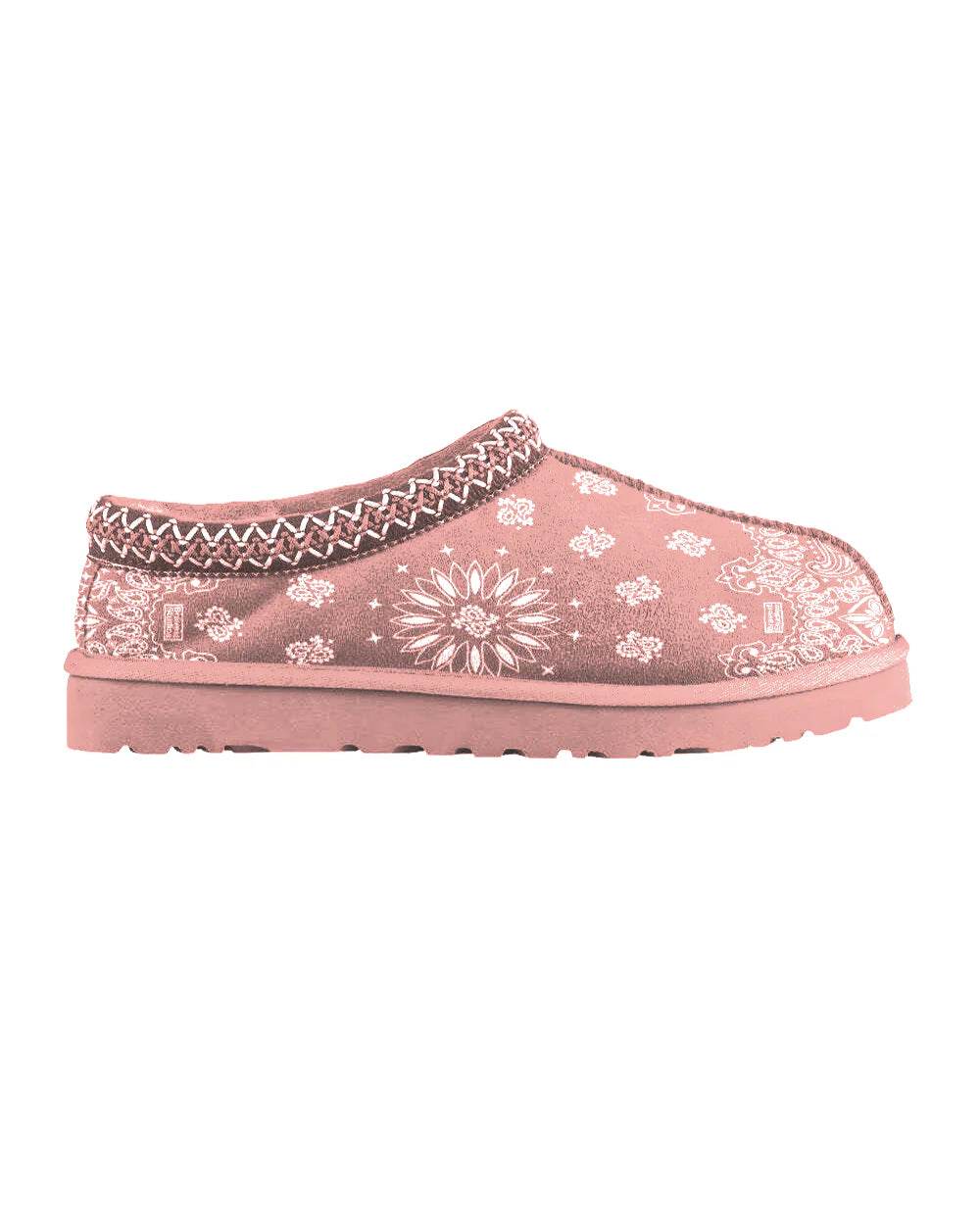 Bravest Studios Paisley Slippers In Pink - Hesperia
