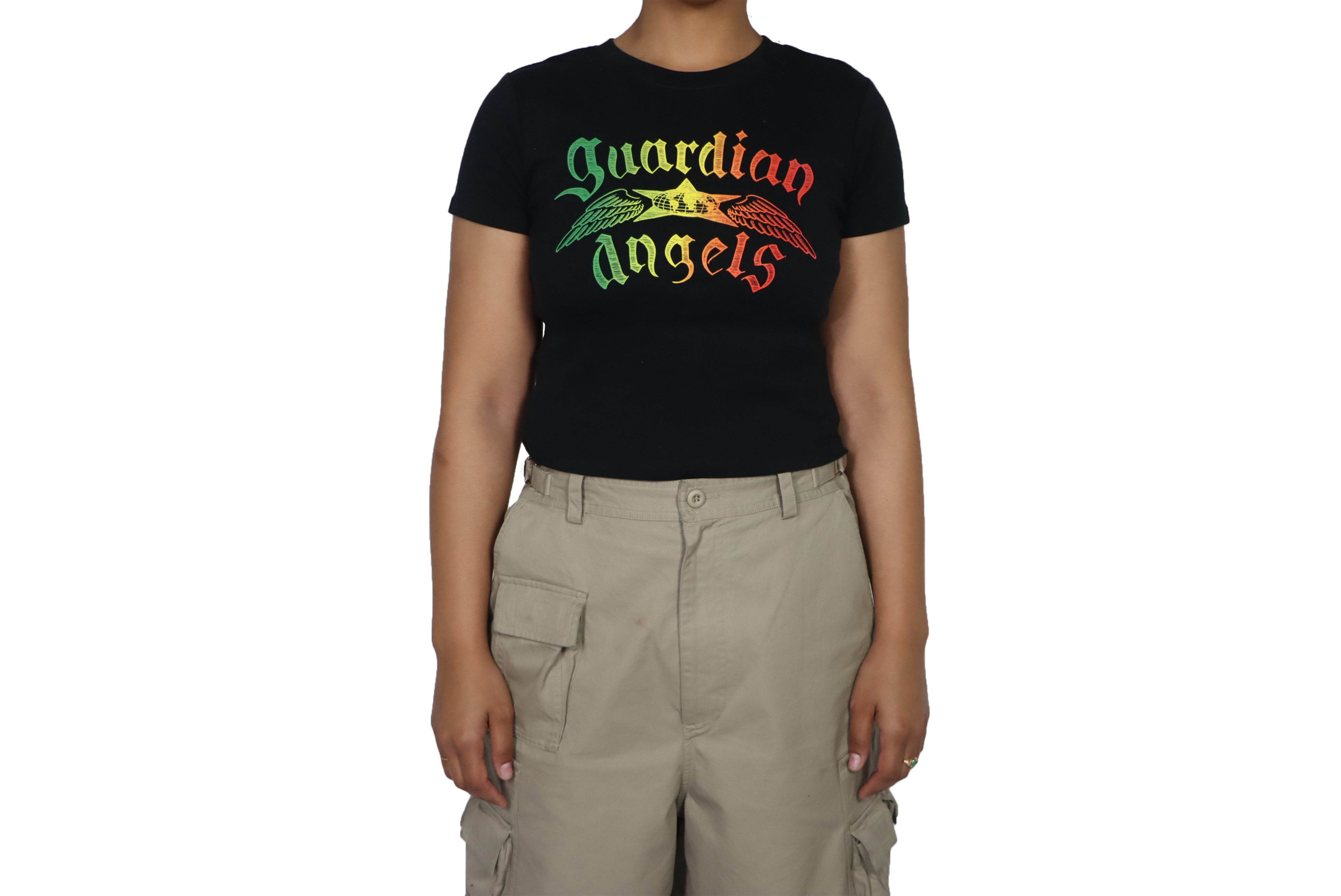 Barriers Angel Baby Tee Black - Hesperia