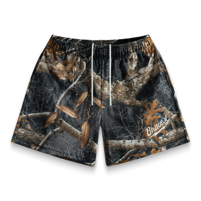 Bravest Studios Real Tree Mesh Shorts In Black