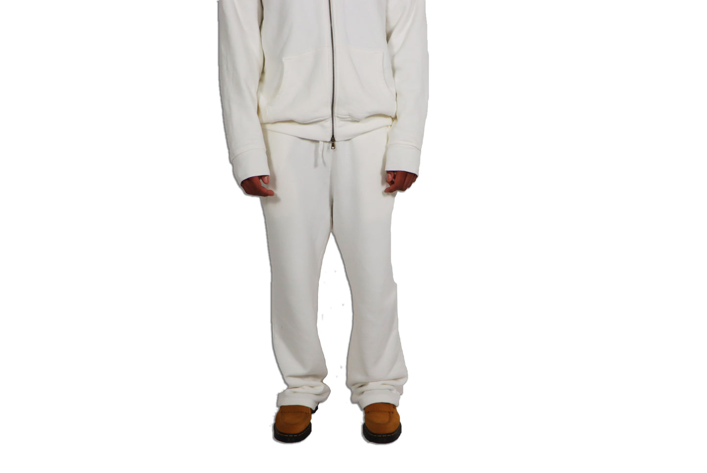 Elwood Relaxed Core Sweatpants In White