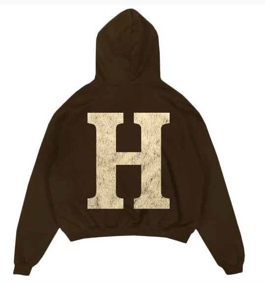 Hesperia Newport Hoodie In Brown