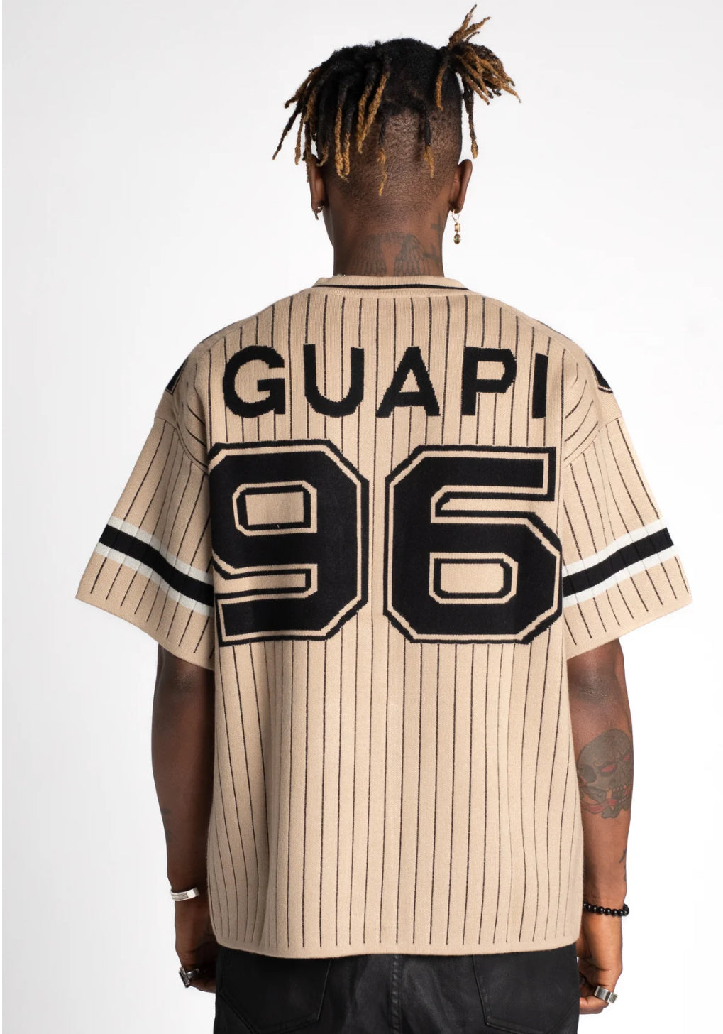 Guapi Khaki Knit Football Tee