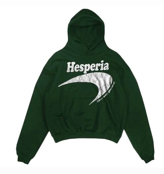 Hesperia Newport Hoodie In Green - Hesperia
