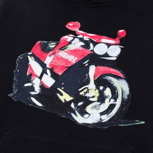 Honor The Gift Speedbike Hoodie In Black - Hesperia