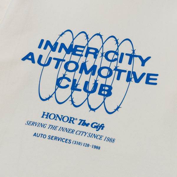 Honor The Gift Speedbike Hoodie In White - Hesperia