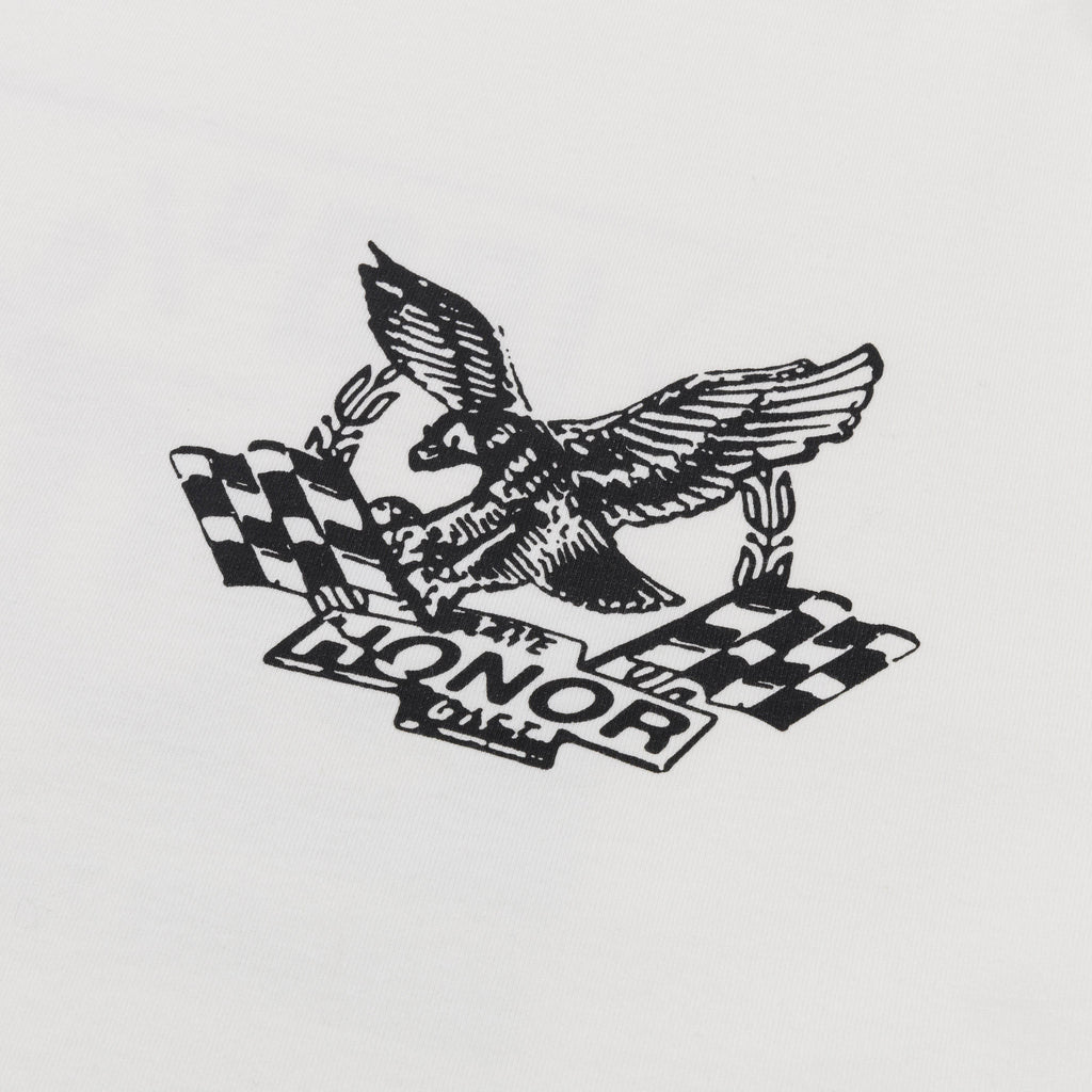 Honor The Gift Motor Oil Tee In White - Hesperia