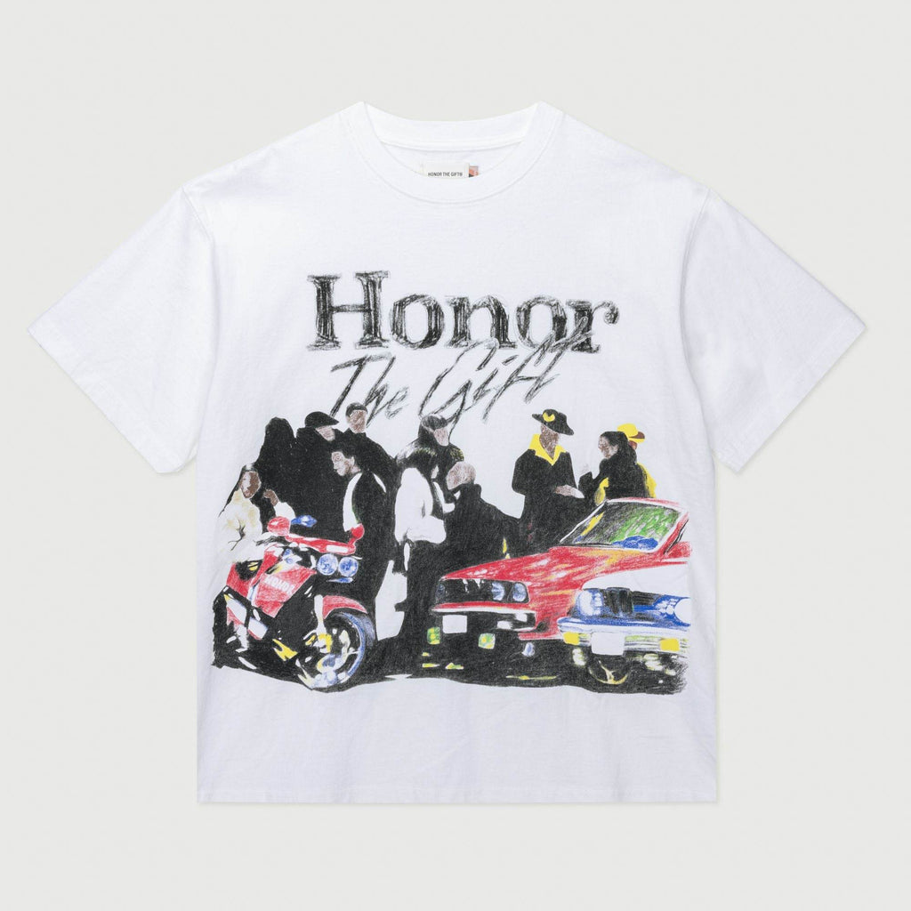 Honor The Gift Shift Tee In White - Hesperia