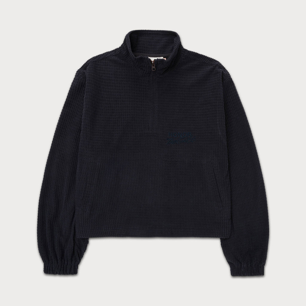 Honor The Gift Knitted Anorak In Black - Hesperia