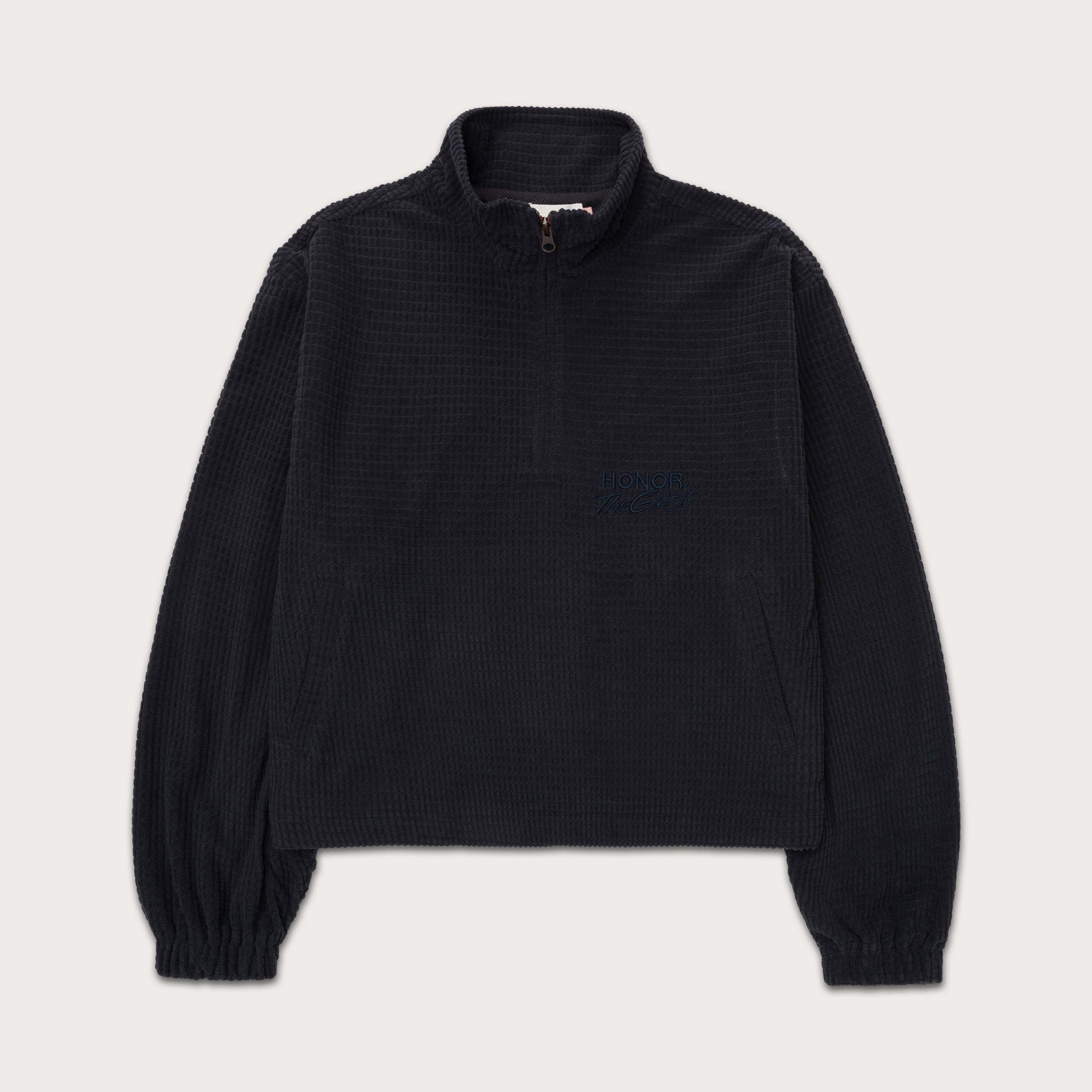 Honor The Gift Knitted Anorak In Black - Hesperia