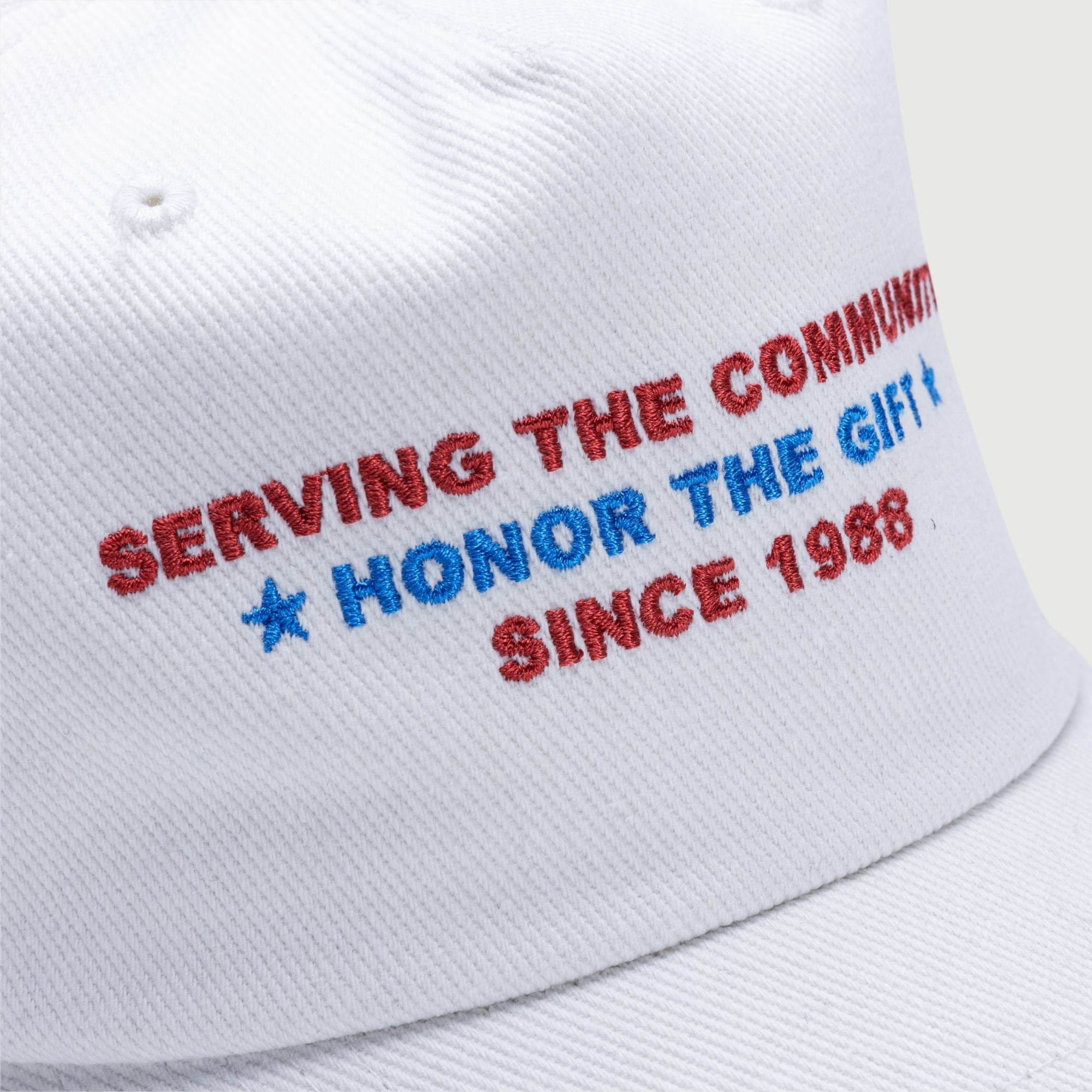 Honor The Gift Community Trucker Cap In White - Hesperia
