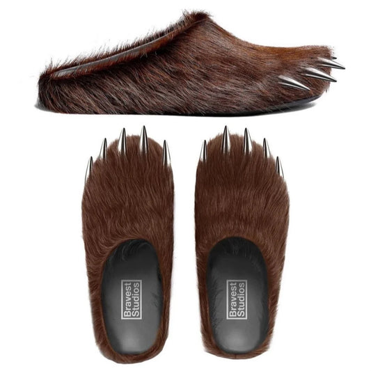 Bravest Studio Bear Claw Mules In Brown