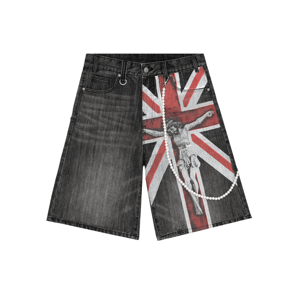 Bravest Studios Union Jorts In Black - Hesperia