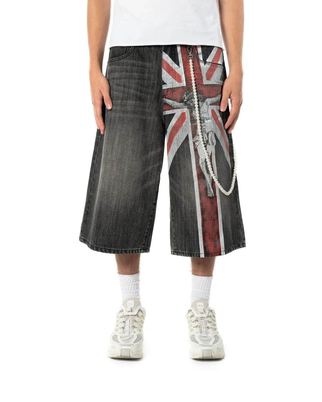 Bravest Studios Union Jorts In Black - Hesperia