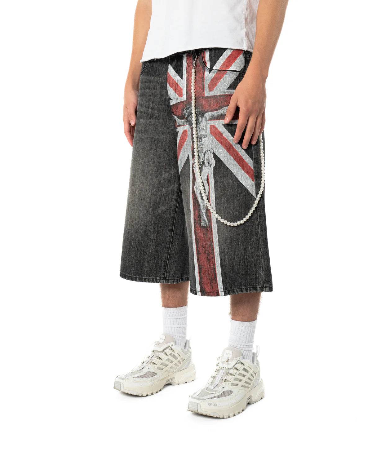 Bravest Studios Union Jorts In Black - Hesperia