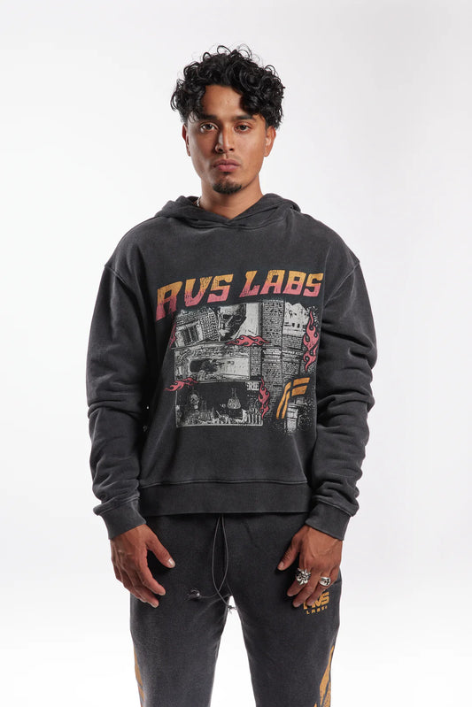 RVS Comic Hoodie In Black