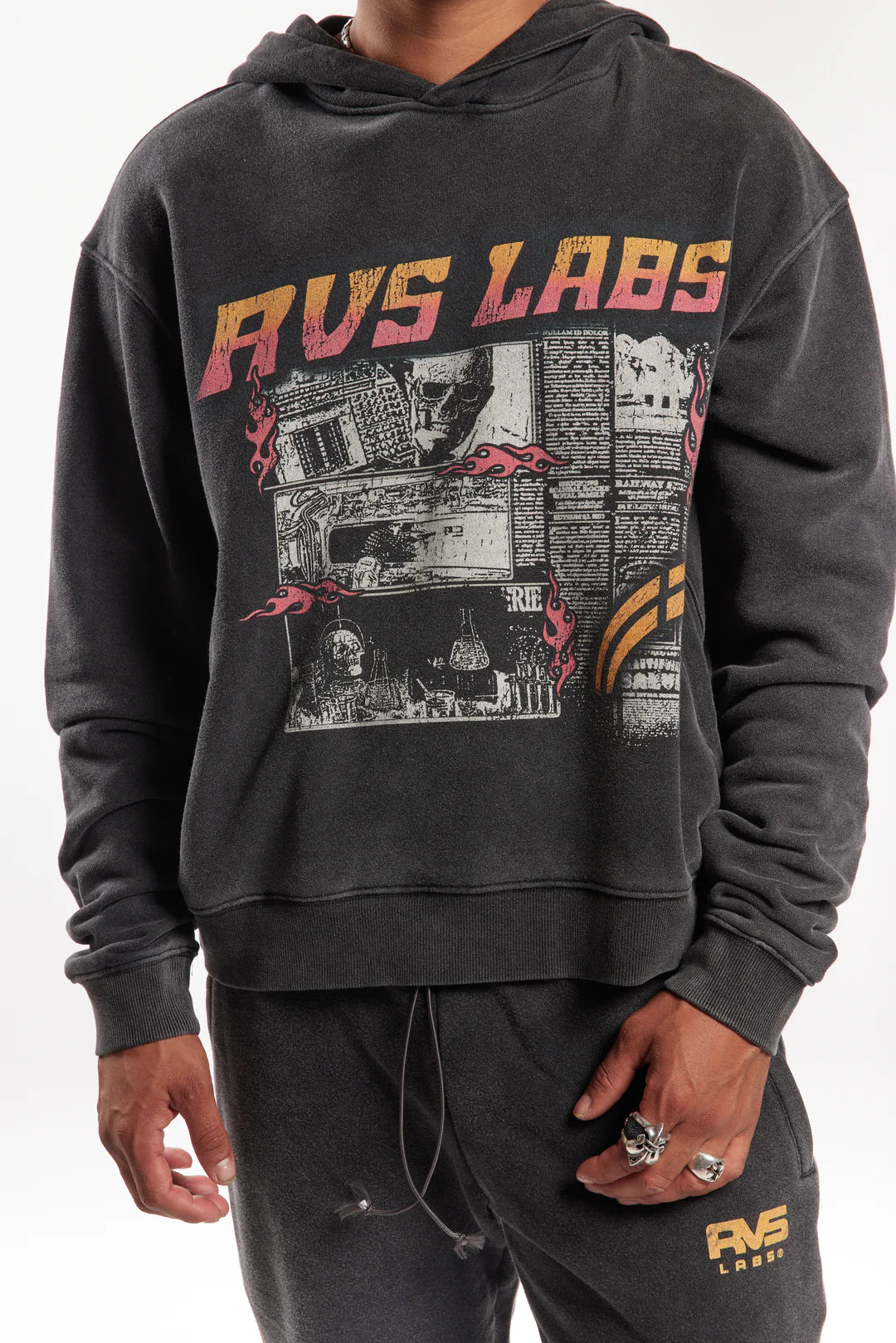 RVS Comic Hoodie In Black