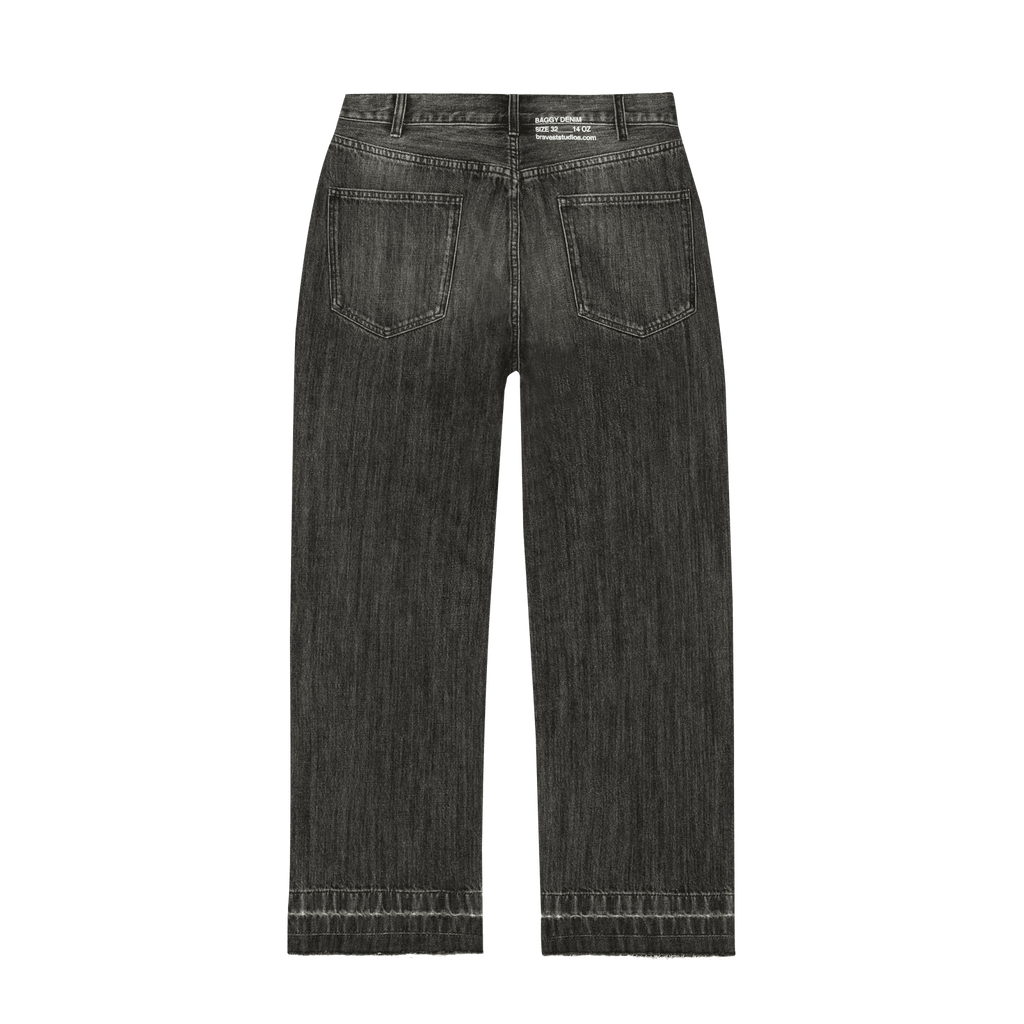 Vintage Black Baggy Denim - Hesperia
