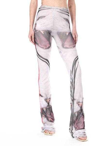 Multicolor Mesh Lounge Pants - Hesperia