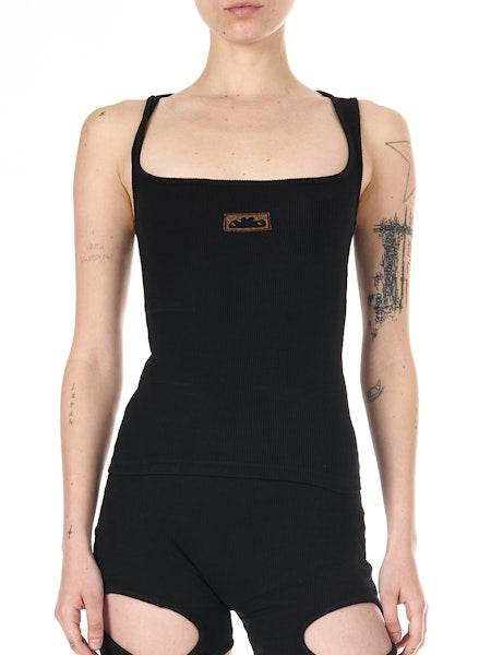 Black Dirndl Tank Top - Hesperia